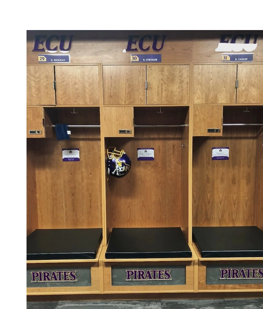 ECU Custom Millwork Lockers Photo