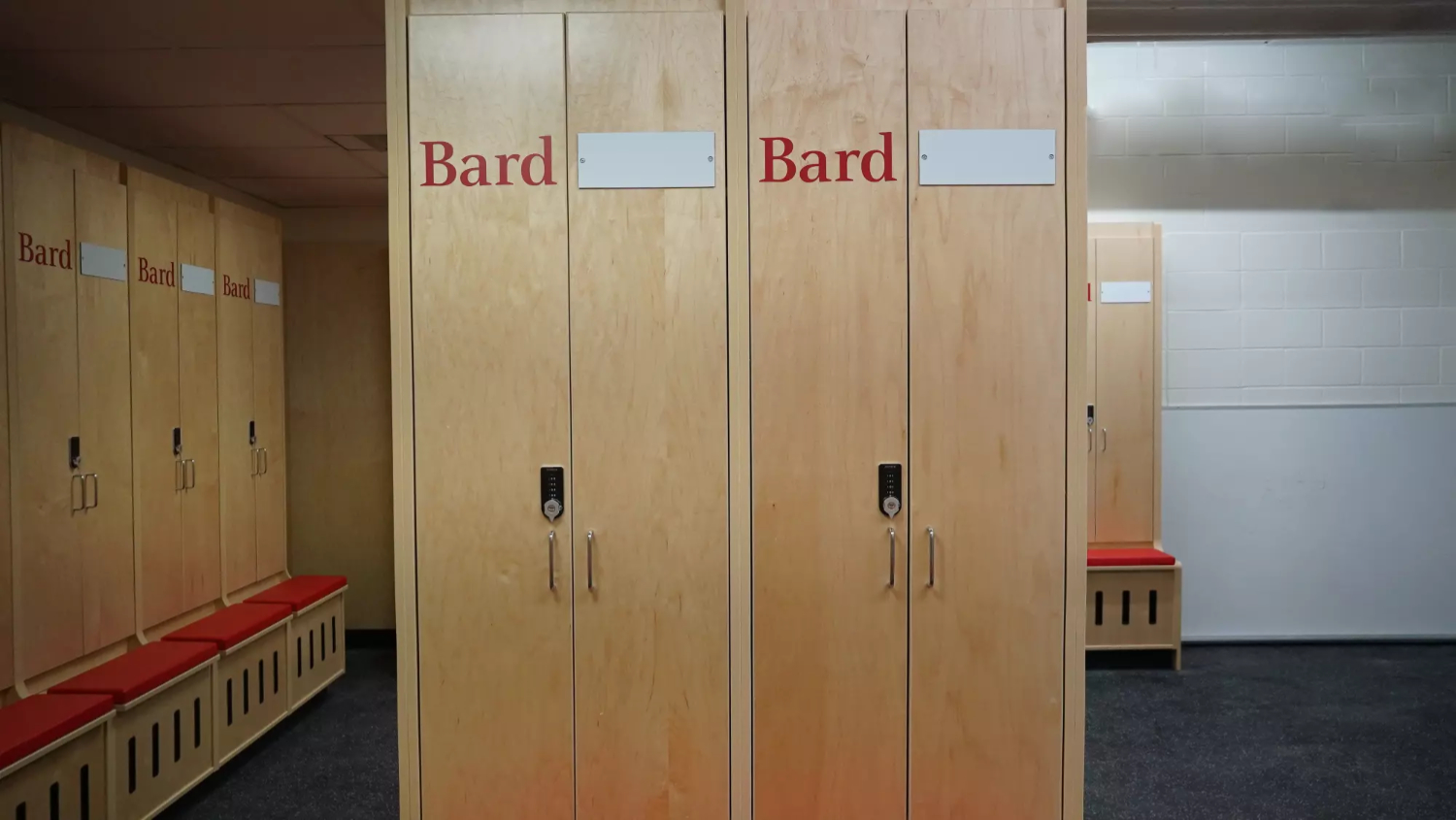 Custom double-door athletic lockers installed at BARD University facility