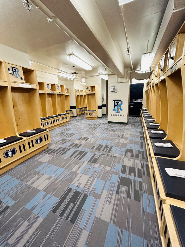 URI SB 6 - Legends Custom Lockers New URI Softball Locker Room by Legends Lockers